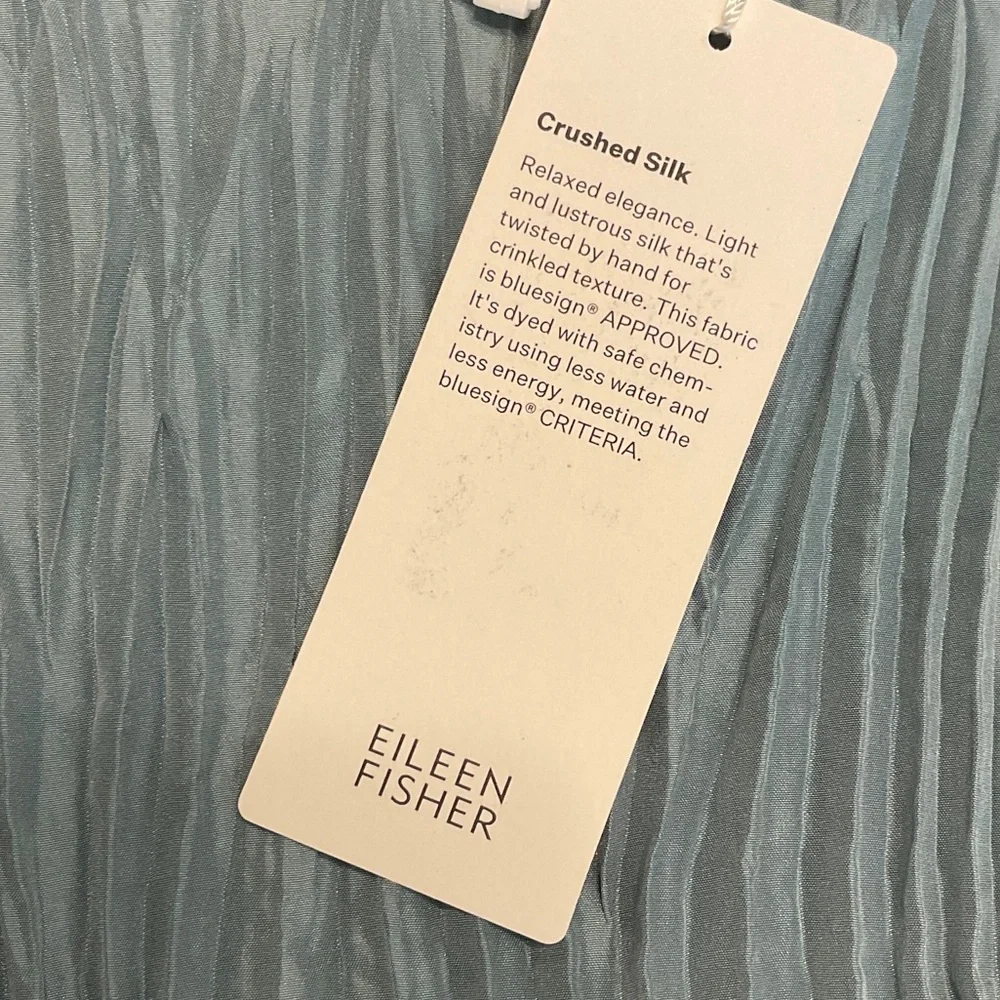 Eileen Fisher Dusty Blue Midi Dress - Picture 8 of 8
